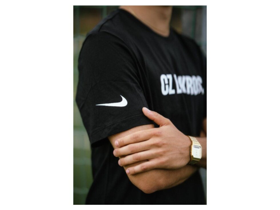 Černé tričko Nike CZ Lakros z 100% bavlny