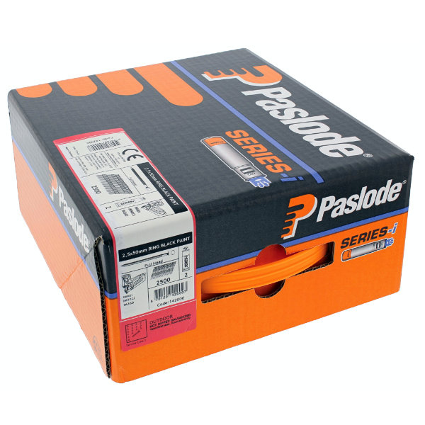 Klince Paslode F-PACK 2,8x51mm, žiarovo pozinkované, čierne