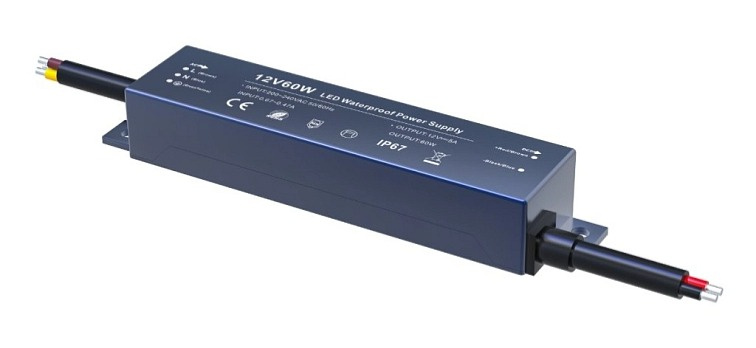 LED napájecí zdroj 60W, 12V, IP67 - MINI