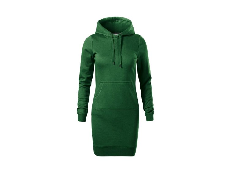 Dámské mikinové šaty Snap lahvově zelená