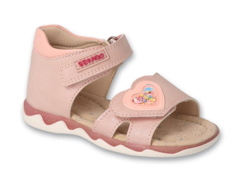 Dívčí sandálky Befado STAR 170P093 růžové - pohodlné a bezpečné