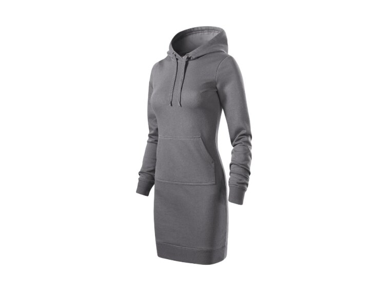 Dámské mikinové šaty Snap ocelově šedá