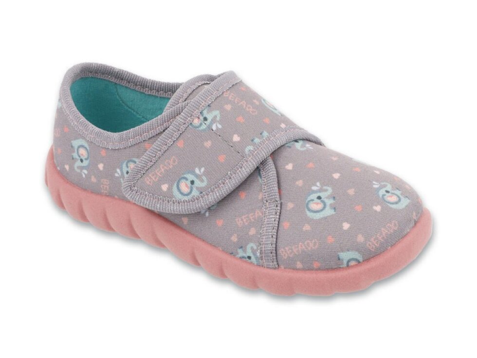 Dívčí bačkůrky BEFADO FLEXI 457P007 - sloni