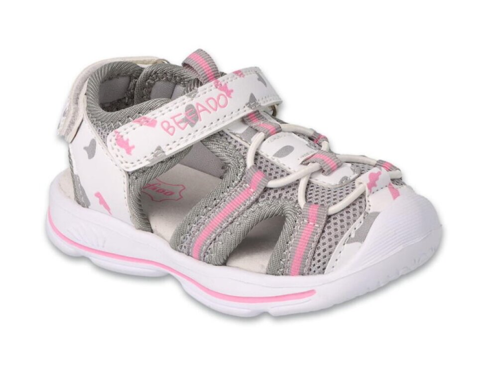 Dívčí sandálky Befado SPORT 170P076 s koženou stélkou a ochrannou špičkou