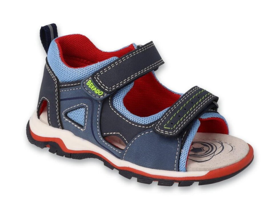 Befado SHAPE 170P100 - Chlapecké sandálky modré