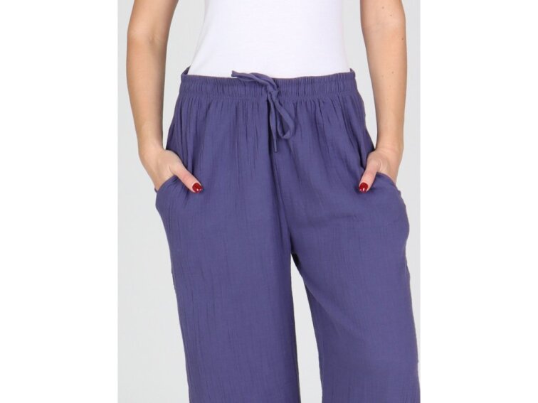 Dámské mušelínové kalhoty EVONA ALEXA 524