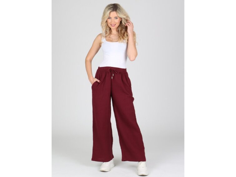 Dámské mušelínové kalhoty EVONA ALEXA 031