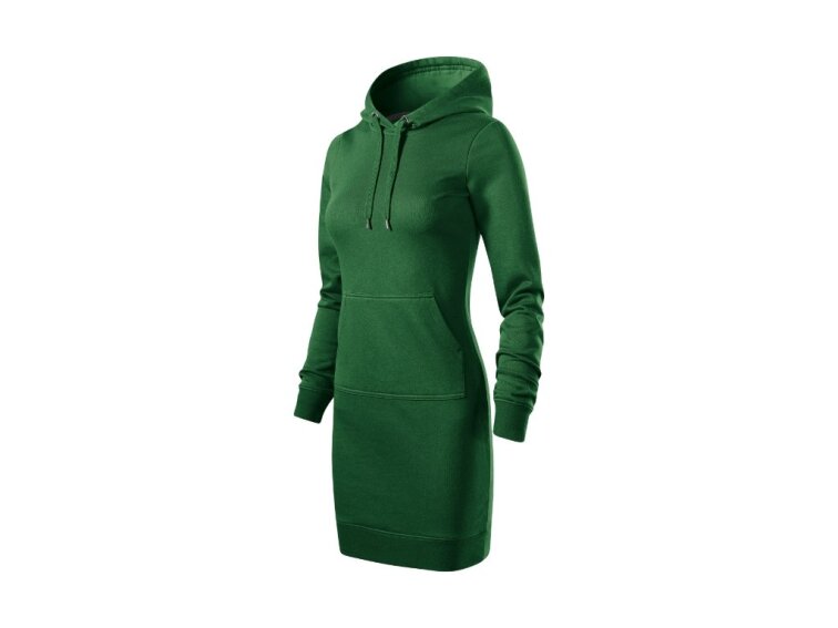 Dámské mikinové šaty Snap lahvově zelená
