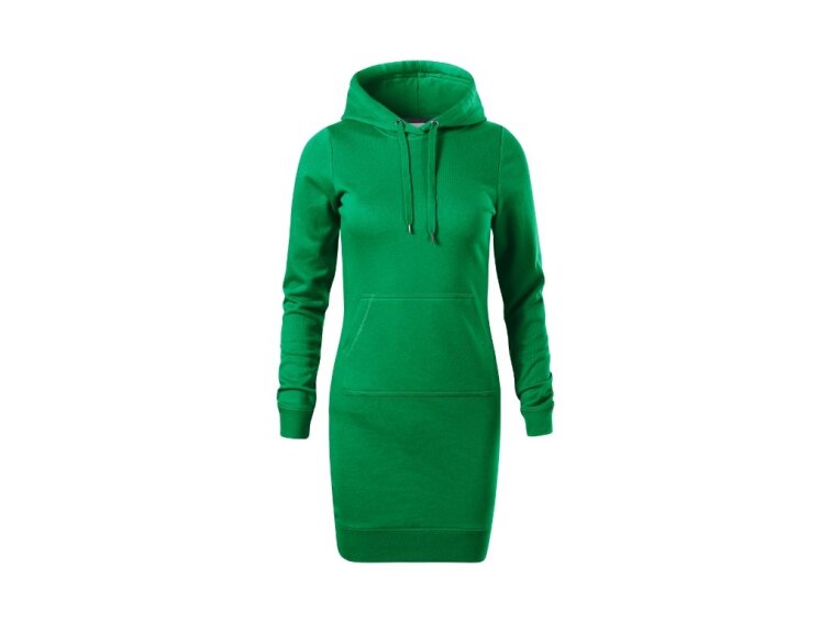 Dámské mikinové šaty Snap středně zelená