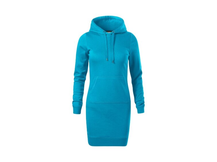 Dámské mikinové šaty Snap tyrkysová
