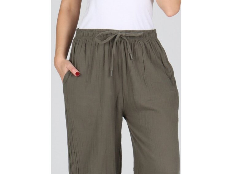 Dámské mušelínové kalhoty EVONA ALEXA 010