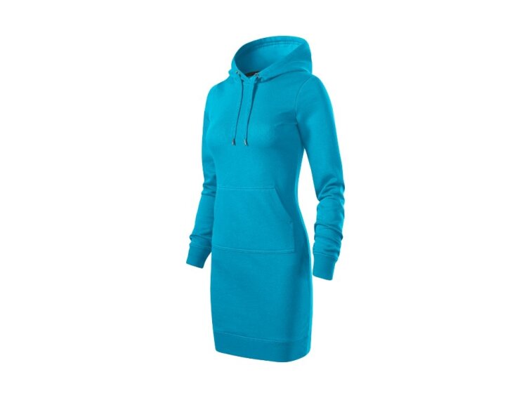 Dámské mikinové šaty Snap tyrkysová