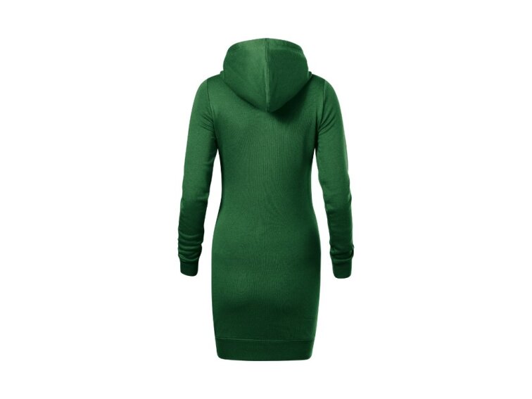 Dámské mikinové šaty Snap lahvově zelená