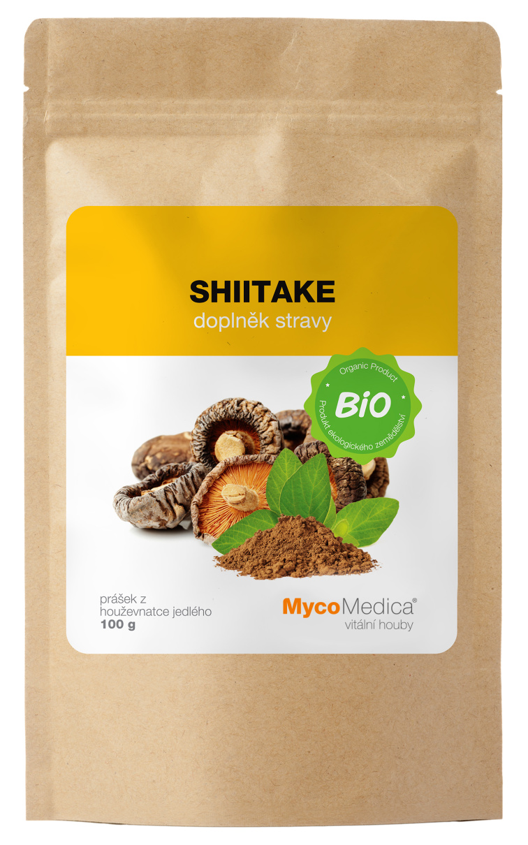 Mycomedica Shiitake prášek BIO 100 g