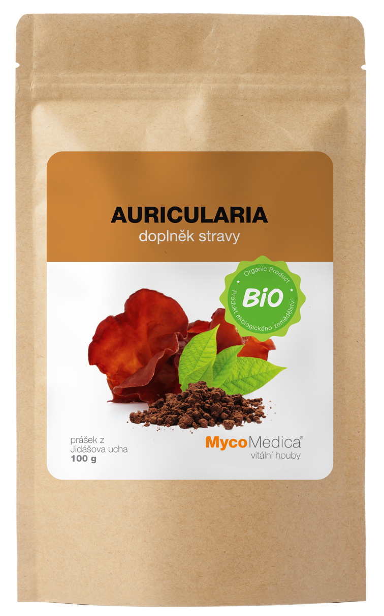 Mycomedica Auricularia prášek BIO 100 g