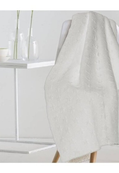 Pléd Alegro White, bílý, 130x170 cm