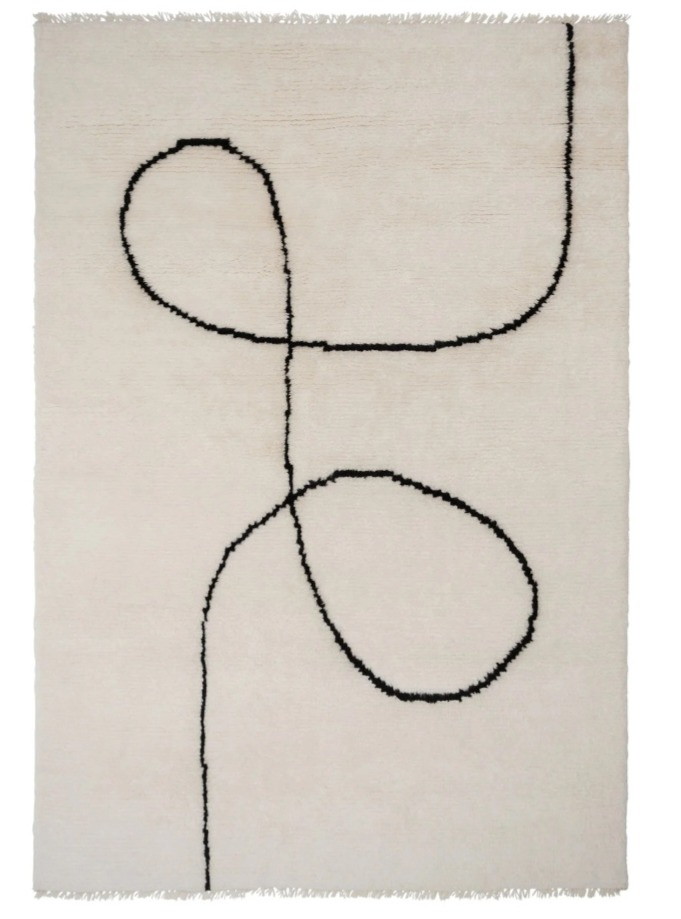 Vlněný koberec Astral Spiral Camel