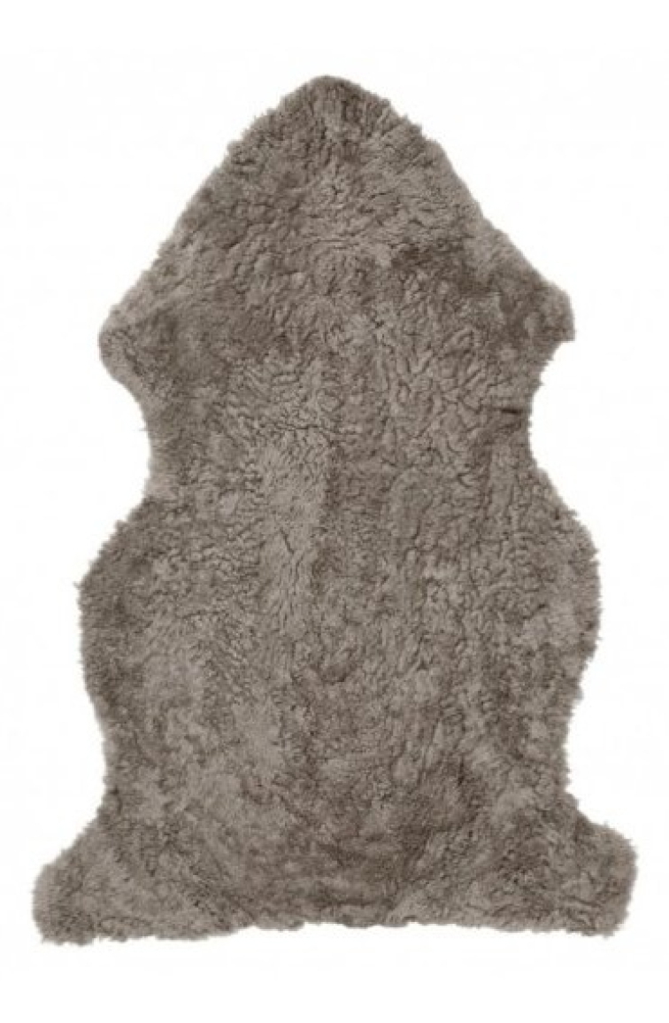 Kudrnatá australská kožešina Curly, světle hnědá, 95x60 cm