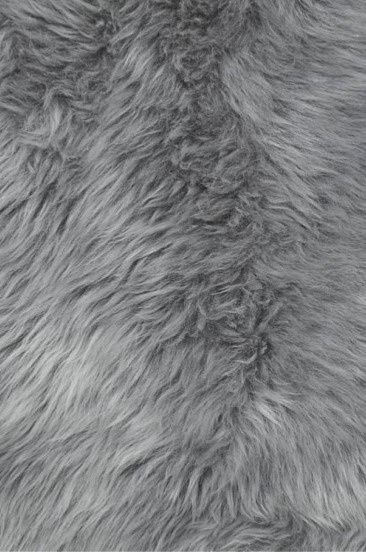 Dlouhosrstá australská kožešina Gently, světle šedá, 95-100 cm