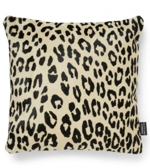 Polštář Panther Patty, hovězí kůže, 45x45 cm