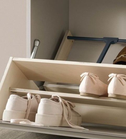 Botník Minima pro 16/32/48 párů bot, výška 181,8 cm