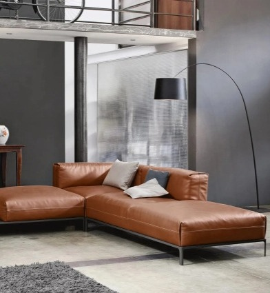 Minimalistická sedačka Spencer, 248 cm, látková, modulární