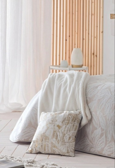 Pléd Tirol White, bílá, 130x170 cm