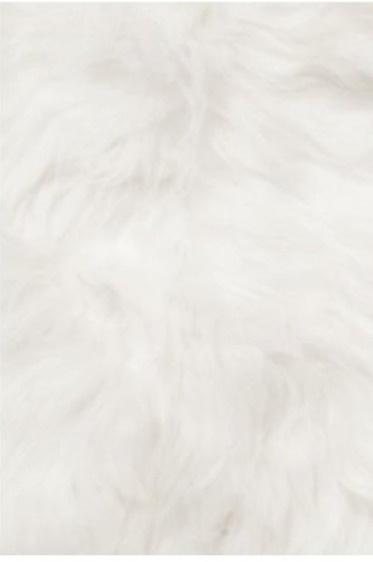 Kožešina na židli Molly, bílá, patchwork, 37x37 cm