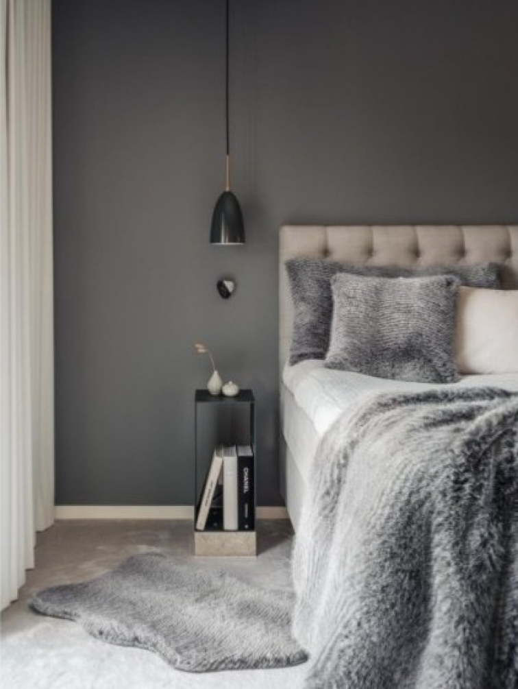 Kožešina Stily Grey, umělá kožešina, 60x40 cm