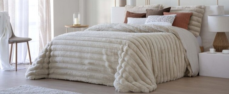 Hřejivý přehoz Cedric Beige, béžový, 250x270 cm