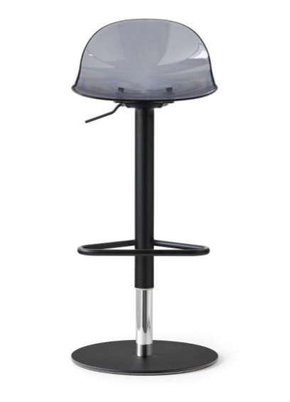 Barová židle Academy, nastavitelná výška, kov, plast, CB2325