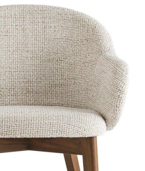 Polokřeslo Holly Fab, dřevo, variabilní potah, CS2206-MTO