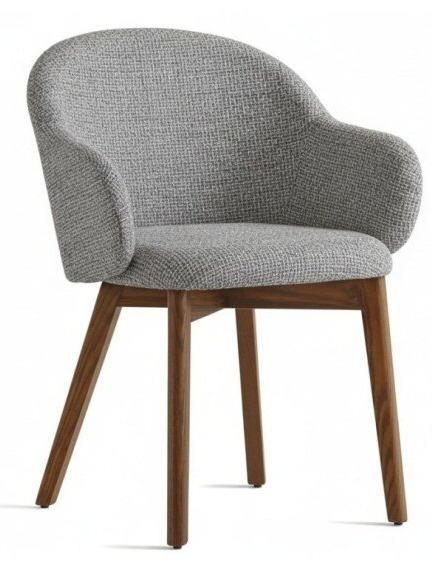 Polokřeslo Holly Fab, dřevo, variabilní potah, CS2206-MTO