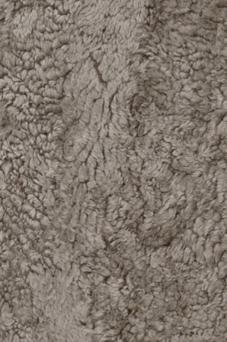 Polštář australská kožešina Curly, šedo-hnědá, 45x45 cm