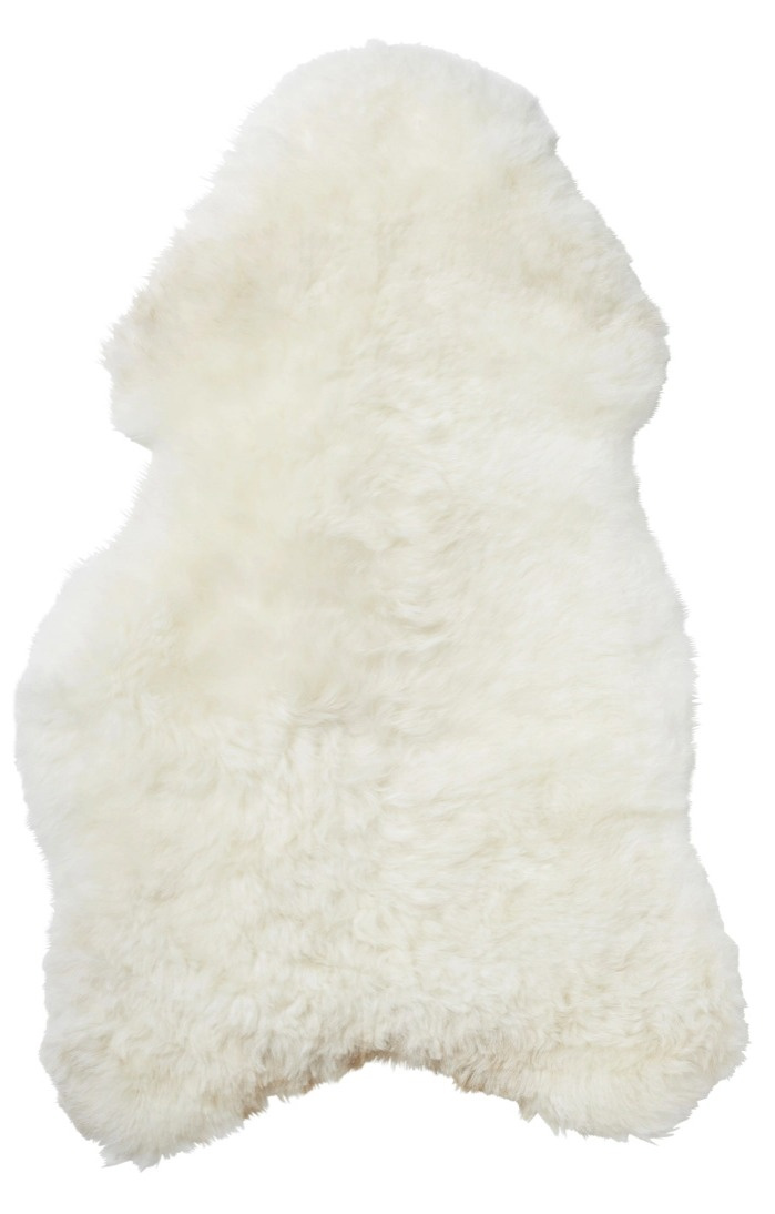 Islandská ovčí kožešina Nelly, bílá, 90x55 cm