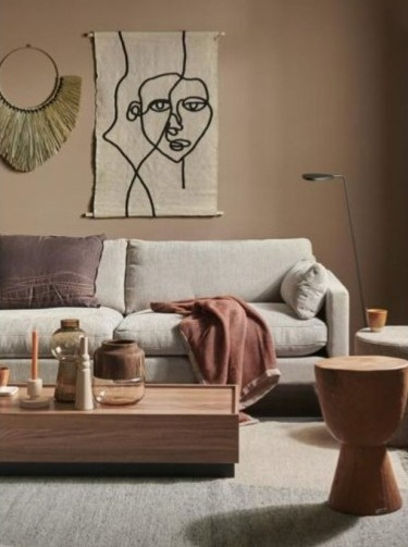 Vlněný koberec Eik Charcoal, šedo-hnědo-antracitová