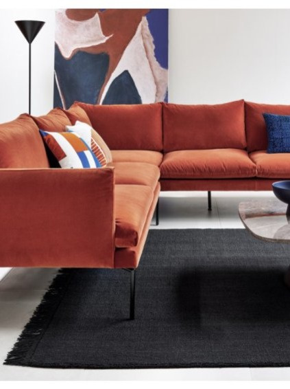 Hustý koberec Une Navy, modrý