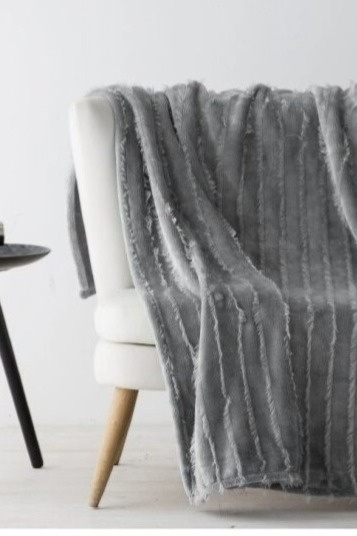 Pléd Daren Grey, šedý, 130x170 cm