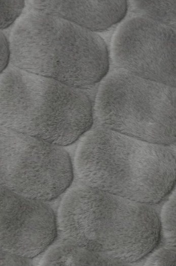 Pléd Bubble Grey, umělá kožešina, šedý, 120x180 cm