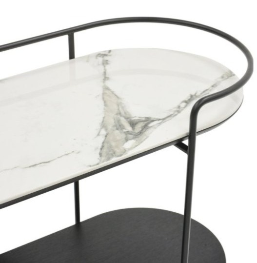 Konzolový stolek Atollo, sklokeramika, 100x35 cm, CS5130-C