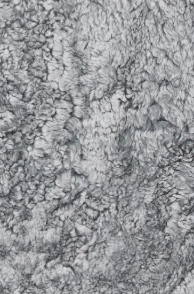 Polštář australská kožešina Curly, charcoal, 45x45 cm