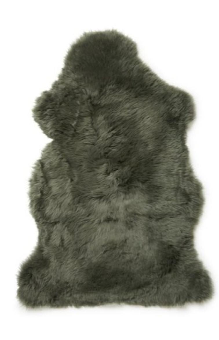 Dlouhosrstá australská kožešina Gently, zelená, 95-100 cm
