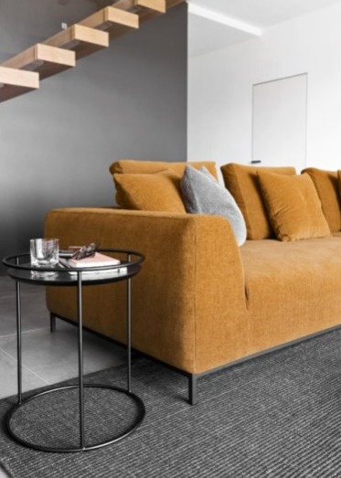 Odkládací stolek Atollo Wood, O42 cm, CS5098-P