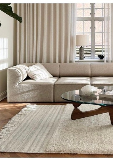 Vlněný koberec Eternal Eye Natural, přírodní