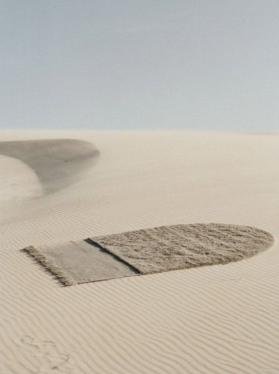 Vlněný koberec Eternal Eye Chalk, béžový