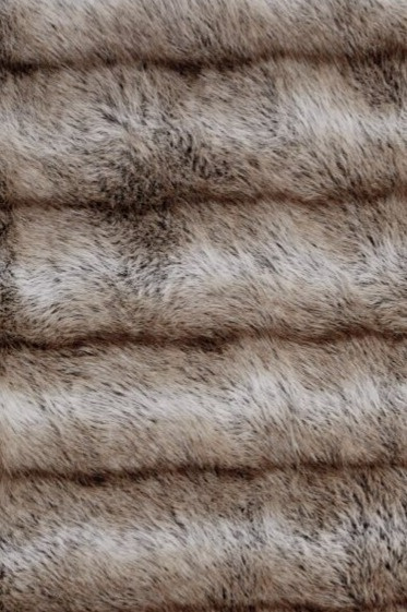 Polštář Hunter Brown, umělá kožešina, 50x90 cm