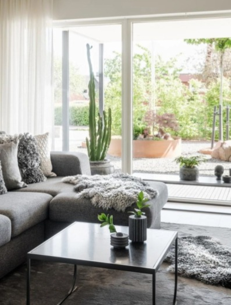 Tibetská kožešina, Grey Silvertop, šedá, 95x55 cm