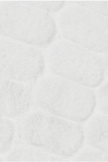 Pléd Bubble, umělá kožešina, slonová kost, 120x180 cm
