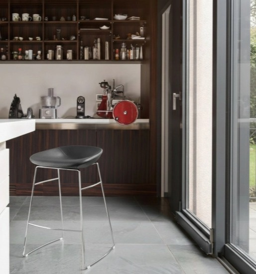 Barová židle Palm, kov, umělá kůže, v.67 cm, CS1822-SK