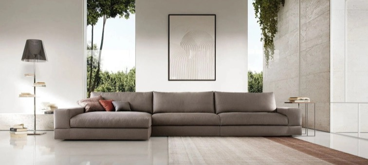 Čalouněná pohovka Vision, látková, 293x171 cm, snímatelný potah